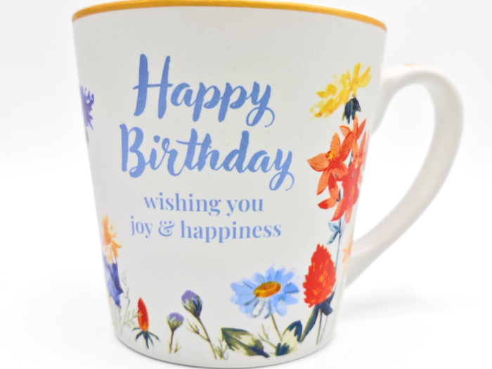 Wildflower Happy Birthday Mug